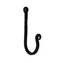 Acorn Manufacturing [AM9BP] Forged Iron Wall Hook - Utility - Black Finish - 2" Proj.