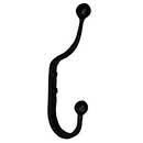 Acorn Manufacturing [AMFBP] Forged Iron Wall Hook - Coat &amp; Hat - Black Finish - 2 1/2&quot; Proj.