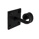 Acorn Manufacturing [AMXBP] Forged Iron Wall Hook - Scroll - Square Backplate - Black Finish - 2 3/8&quot; Proj.