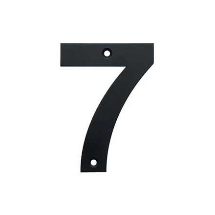Acorn Manufacturing [AN7BP] Stainless Steel House Number - 7 - Black Finish - 4&quot; L