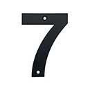 Acorn Manufacturing [AN7BP] Stainless Steel House Number - 7 - Black Finish - 4&quot; L