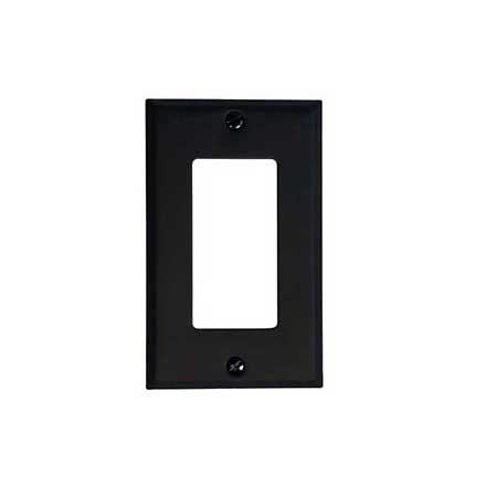 Acorn Manufacturing [AW9BP] Steel Wall Plate - Single Rocker - Matte Black Finish