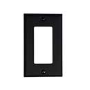 Acorn Manufacturing [AW9BP] Steel Wall Plate - Single Rocker - Matte Black Finish