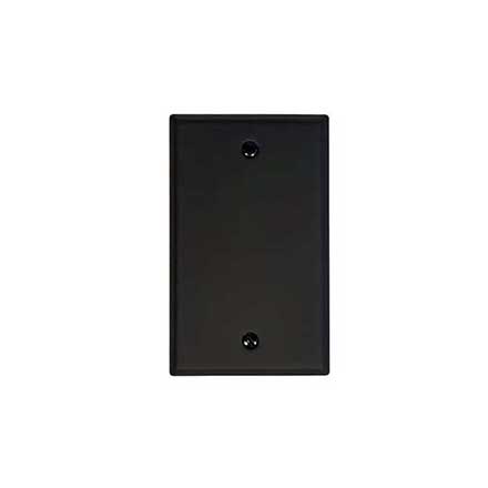 Acorn Manufacturing [AWJBP] Steel Wall Plate - Blank - Matte Black Finish