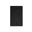 Acorn Manufacturing [AWJBP] Steel Wall Plate - Blank - Matte Black Finish