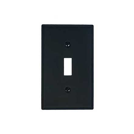 Acorn Manufacturing [AW1BP] Steel Wall Plate - Single Toggle - Matte Black Finish