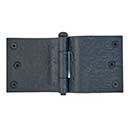 Acorn Manufacturing [RK3BQ] Cast Iron Curved Shutter Hinge - 3" H x 6" W - 3 1/2" Throw - Rough Texture - Flat Black Finish - Pair