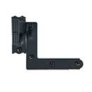 Acorn Manufacturing [AK2BI] Galvanized Steel Shutter Hinge Set - New York Style - Flush Mount - 2 1/4&quot; Offset - Flat Black Finish