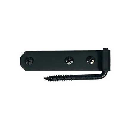 Acorn Manufacturing [AK3BR] Stainless Steel Shutter Hinge Set - Connecticut - 0 Offset - Flat Black Finish - 4&quot; L