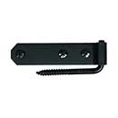 Acorn Manufacturing [AK3BR] Stainless Steel Shutter Hinge Set - Connecticut - 0 Offset - Flat Black Finish - 4" L