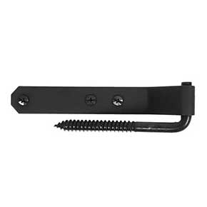 Acorn Manufacturing [AKMBR] Stainless Steel Shutter Hinge Set - Connecticut - 1 1/4" Offset - Flat Black Finish - 6 1/4" L