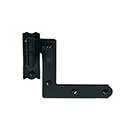 Acorn Manufacturing [AK1BI] Galvanized Steel Shutter Hinge Set - New York Style - Flush Mount - 1 1/4&quot; Offset - Flat Black Finish