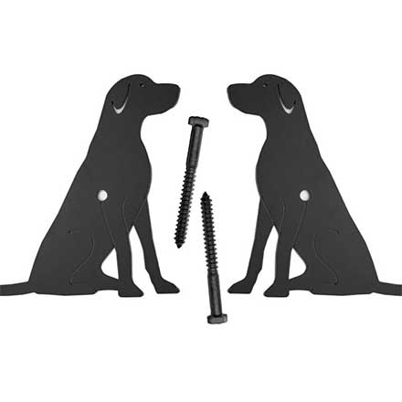 Acorn Manufacturing [AKRBQ] Steel Shutter Dog - Lag Mount - Dog - Flat Black Finish - 8 3/8&quot; L - Pair