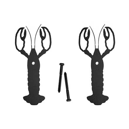 Acorn Manufacturing [AKUBQ] Steel Shutter Dog - Lag Mount - Lobster - Flat Black Finish - 11&quot; L - Pair
