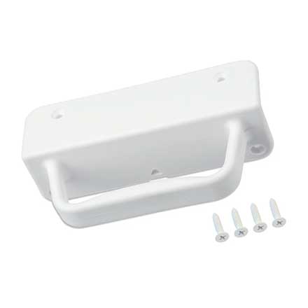 Advantage Industries [AD1005-W] Nylon Ornamental Gate Handle - White Finish - 100 Per Case