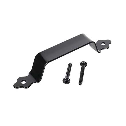 Advantage Industries [AD2021] Zinc Plated Steel Wood Gate Handle  - Black Finish - 100 Per Case