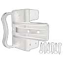 Advantage Industries [AD3010W] Nylon PVC/Vinyl Gate Handle w/ Stop - White Finish - 45 Per Case