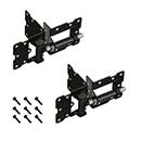 Advantage Industries [AD1001B] Stainless Steel PVC/Vinyl Gate Self Closing Hinge - Black Finish - Pair - 3 1/2" H - 12 Per Case