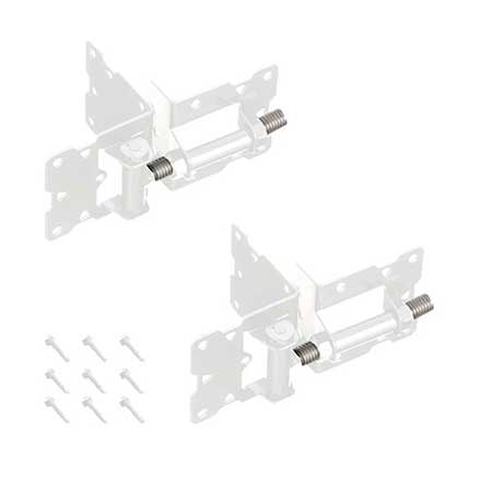 Advantage Industries [AD1001W] Stainless Steel PVC/Vinyl Gate Self Closing Hinge - White Finish - Pair - 3 1/2" H - 12 Per Case