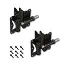 Advantage Industries [AD1006B] Stainless Steel Ornamental Gate Self Closing Hinge - 2" Post - Black Finish - Pair - 4" H