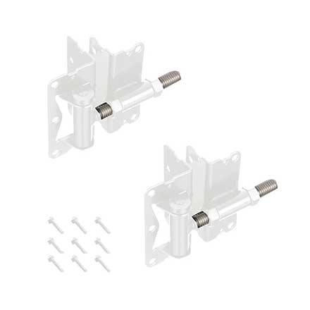 Advantage Industries [AD1006W] Stainless Steel Ornamental Gate Self Closing Hinge - 2" Post - White Finish - Pair - 4" H