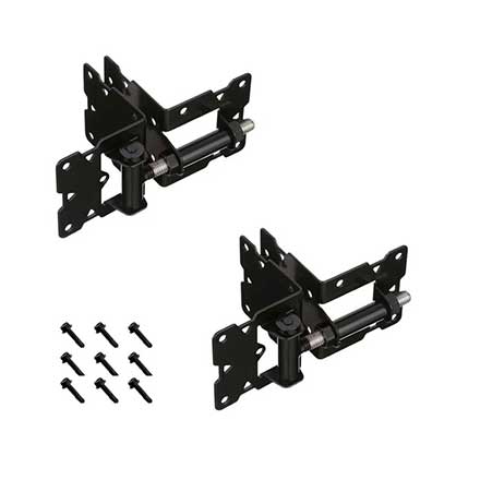 Advantage Industries [AD1008B] Stainless Steel PVC/Vinyl Gate Self Closing Hinge - Long Leg - Black Finish - Pair - 3 1/2" H - 12 Per Case