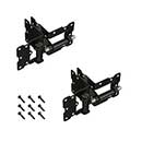 Advantage Industries [AD1008B] Stainless Steel PVC/Vinyl Gate Self Closing Hinge - Long Leg - Black Finish - Pair - 3 1/2" H - 12 Per Case