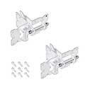 Advantage Industries [AD1008W] Stainless Steel PVC/Vinyl Gate Self Closing Hinge - Long Leg - White Finish - Pair - 3 1/2" H - 12 Per Case