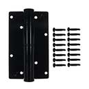 Advantage Industries [AD4001B] Zinc-Plated Steel Ornamental Gate Self Closing Hinge - 2" Post - Black Finish - 5 3/4" H