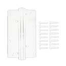 Advantage Industries [AD4001W] Zinc-Plated Steel Ornamental Gate Self Closing Hinge - 2" Post - White Finish - 5 3/4" H
