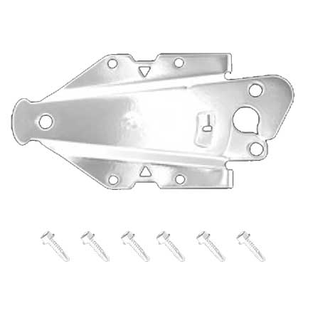 Advantage Industries [AD1002W] Stainless Steel PVC/Vinyl Gate Hatchet Latch - 5" Post - Self Latching - Pad Lockable - White Finish