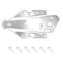 Advantage Industries [AD1002W] Stainless Steel PVC/Vinyl Gate Hatchet Latch - 5" Post - Self Latching - Pad Lockable - White Finish