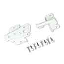 Advantage Industries [AD1004W] Stainless Steel Ornamental Gate Hatchet Latch - 2" Post - Self Latching - Pad Lockable - White Finish