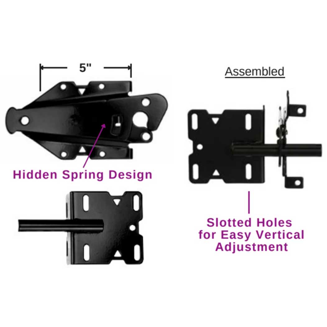 Advantage Industries [AD1002BSL] Ornamental Gate Hatchet Latch