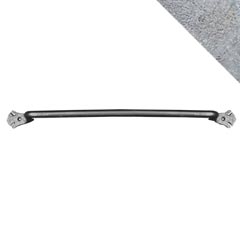 Artesano Iron Works [AIW-BA002TB-NI] Wrought Iron Single Towel Bar - Hammered Floral Ends - Natural Finish - 21&quot; L