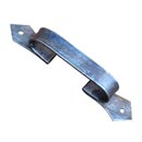 Artesano Iron Works [AIW-2023-NI] Wrought Iron Cabinet Pull Handle - Flat Bar - Angle Ends - Natural Finish - 5 1/8" C/C - 6" L