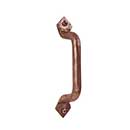 Artesano Iron Works [AIW-0004-OX] Wrought Iron Door Pull Handle - Smooth Round Bar - Angle Ends - Oxidized Finish - 6 1/4" C/C - 1 1/4" W x 7 1/4" L