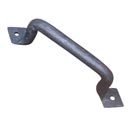 Artesano Iron Works [AIW-0004-NI] Wrought Iron Door Pull Handle - Smooth Round Bar - Angle Ends - Natural Finish - 6 1/4" C/C - 1 1/4" W x 7 1/4" L