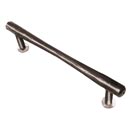 Artesano Iron Works [AIW-0013-SB] Wrought Iron Door Pull Handle - Textured Round Bar - Semi-Matte Black Finish - 9 1/8" C/C - 3/4" W x 10 1/4" L