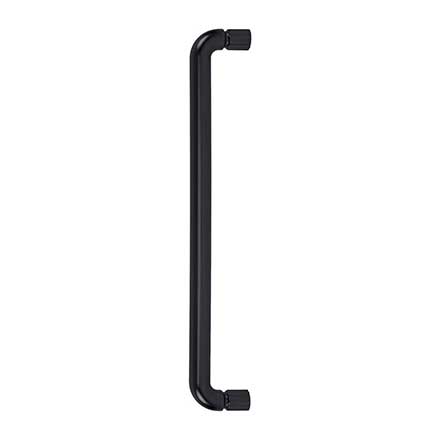 Atlas Homewares [A6048-BL] Die Cast Zinc Appliance/Door Pull Handle - Amplify Series - Matte Black Finish - 12" C/C - 12 11/16" L
