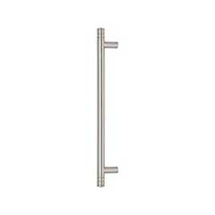 Atlas Homewares [A958-BRN] Die Cast Zinc Appliance/Door Pull Handle - Griffith Series - Brushed Nickel Finish - 12&quot; C/C - 15 1/4&quot; L