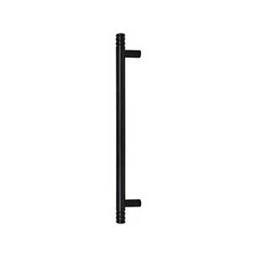 Atlas Homewares [A958-BL] Die Cast Zinc Appliance/Door Pull Handle - Griffith Series - Matte Black Finish - 12" C/C - 15 1/4" L