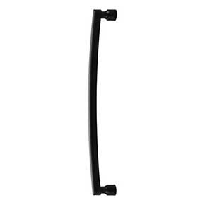 Atlas Homewares [A687-BL] Die Cast Zinc Appliance/Door Pull Handle - Lennox Series - Matte Black Finish - 18" C/C - 18 3/4" L