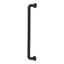 Atlas Homewares [A646-BL] Die Cast Zinc Appliance/Door Pull Handle - Malin Series - Matte Black Finish - 12" C/C - 13 1/16" L