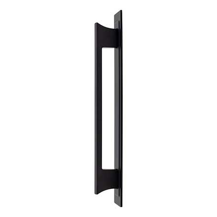 Atlas Homewares [A6008-BL] Die Cast Zinc Appliance Pull Handle - Zander Series - Matte Black Finish - 12" C/C - 13 3/4" L