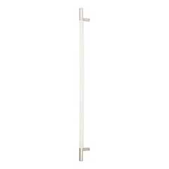 Atlas Homewares [AP05-WT-CH] Die Cast Zinc Appliance/Door Pull Handle - Zanzibar Series - White Leather - Polished Chrome Finish - 17" C/C - 19 13/16" L