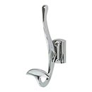 Atlas Homewares [LGH-CH] Solid Brass Robe & Towel Hook - Legacy Bath Series - Polished Chrome Finish