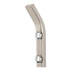 Atlas Homewares [SOSH-BRN] Solid Brass Robe Hook - Solange Series - Brushed Nickel Finish