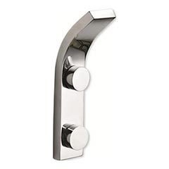 Atlas Homewares [SOSH-CH] Solid Brass Robe Hook - Solange Series - Polished Chrome Finish