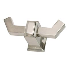 Atlas Homewares [SUTTH-BRN] Die Cast Zinc Double Robe Hook - Sutton Place Series - Brushed Nickel Finish